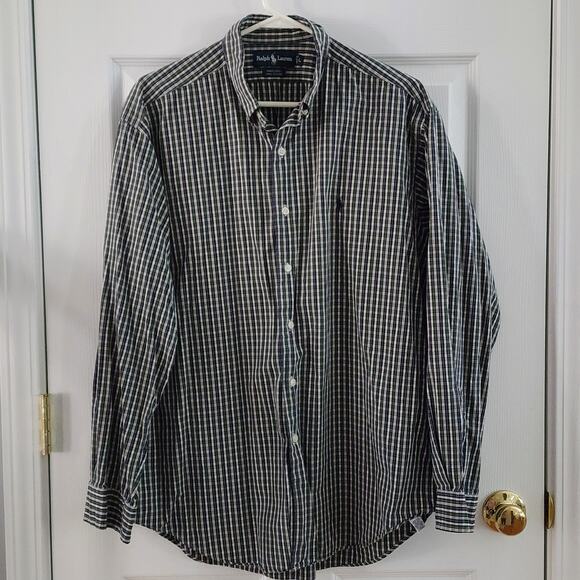 Ralph Lauren “Marlowe” Check Button-Down Shirt L 100% Cotton - Picture 2 of 6